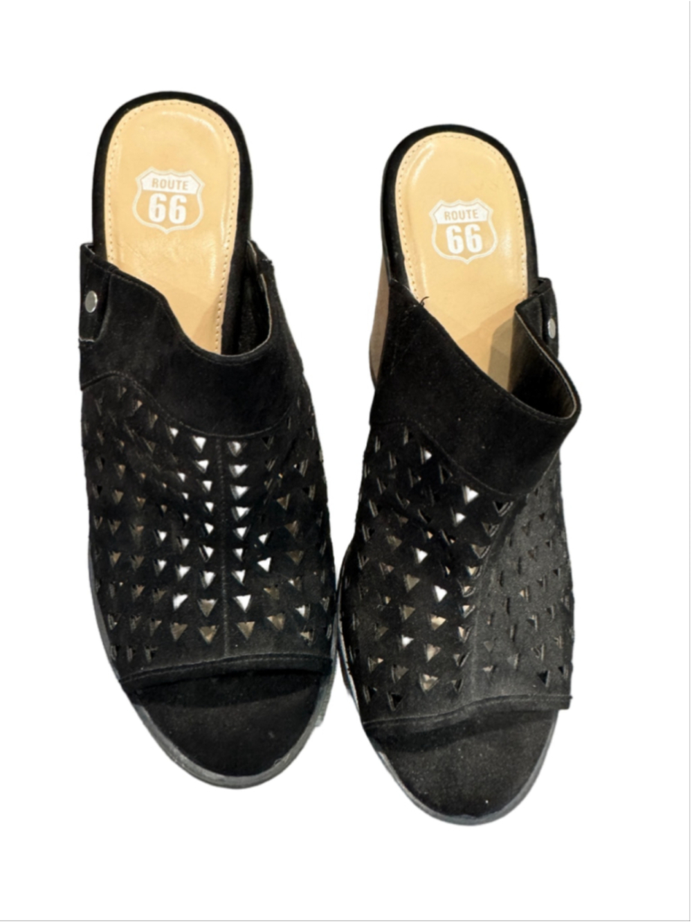 Route 66 Chunky Cutout Heels